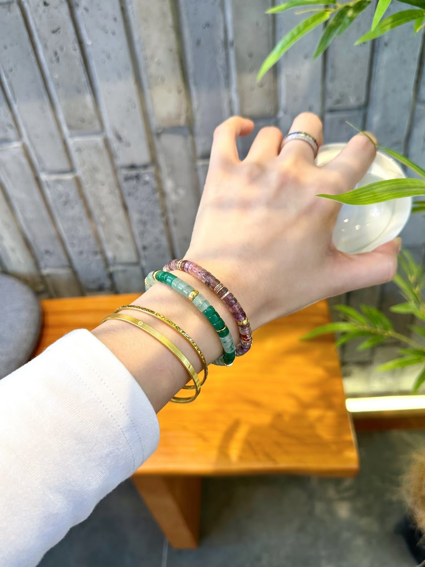 Luluqueen【🌿African jade bracelet 】6mm