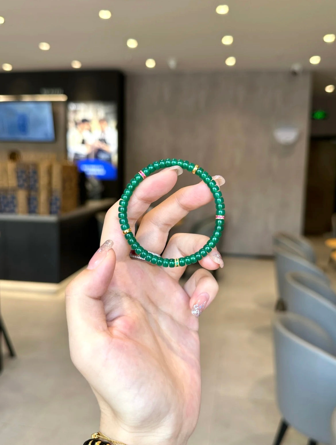 Luluqueen【🌳chrysoprase pills bracelet 】5mm