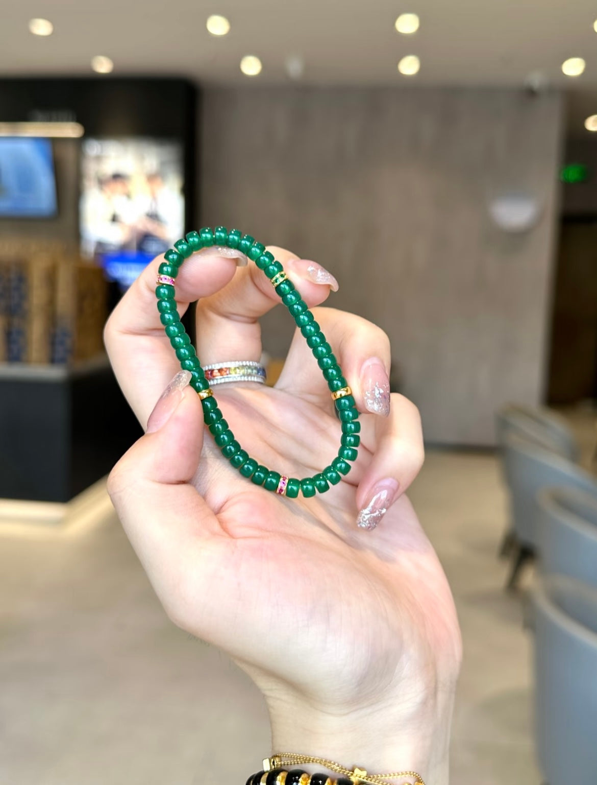 Luluqueen【🌳chrysoprase pills bracelet 】5mm
