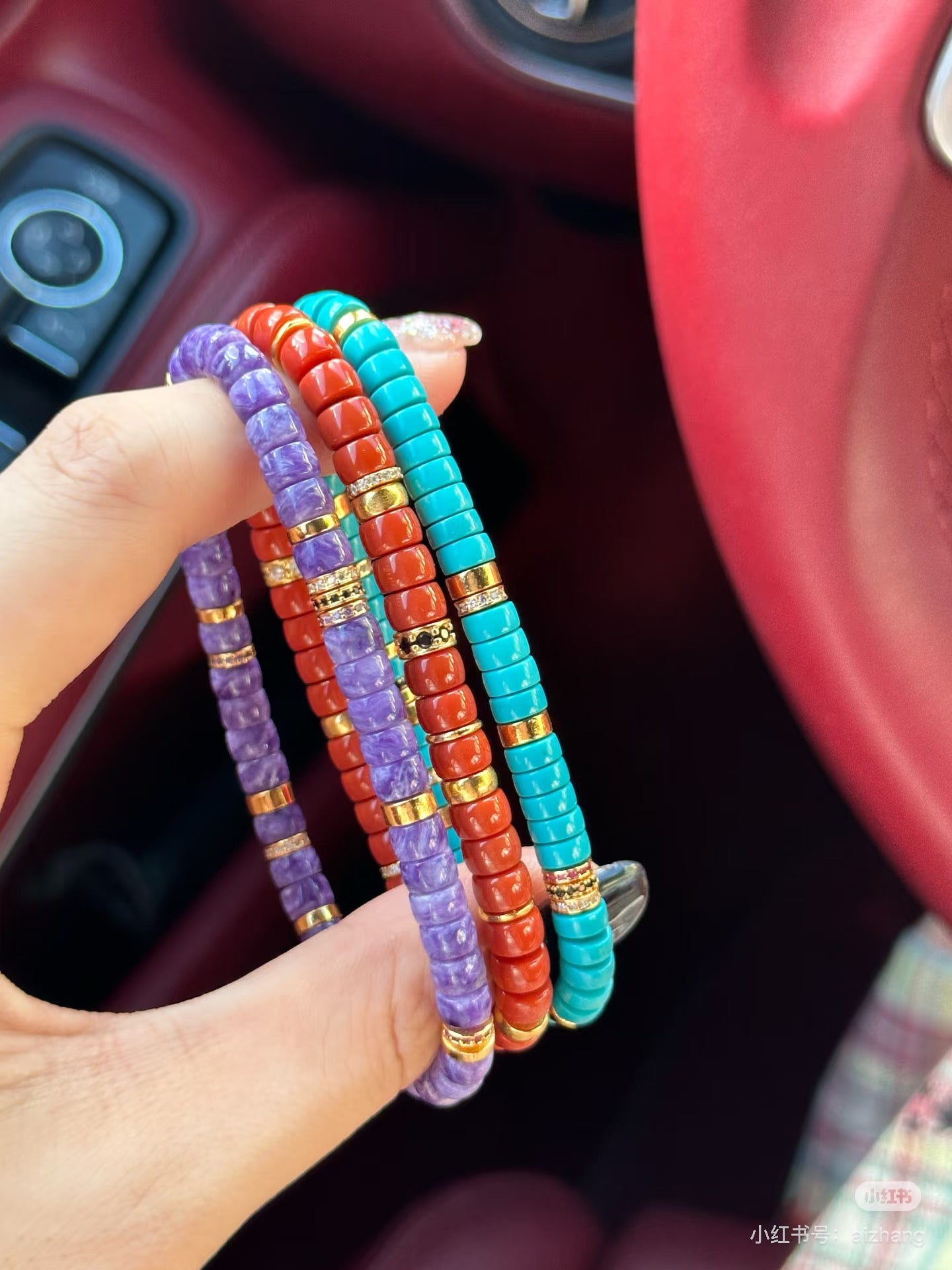 Luluqueen【♥️South red agate pills bracelet 】6mm