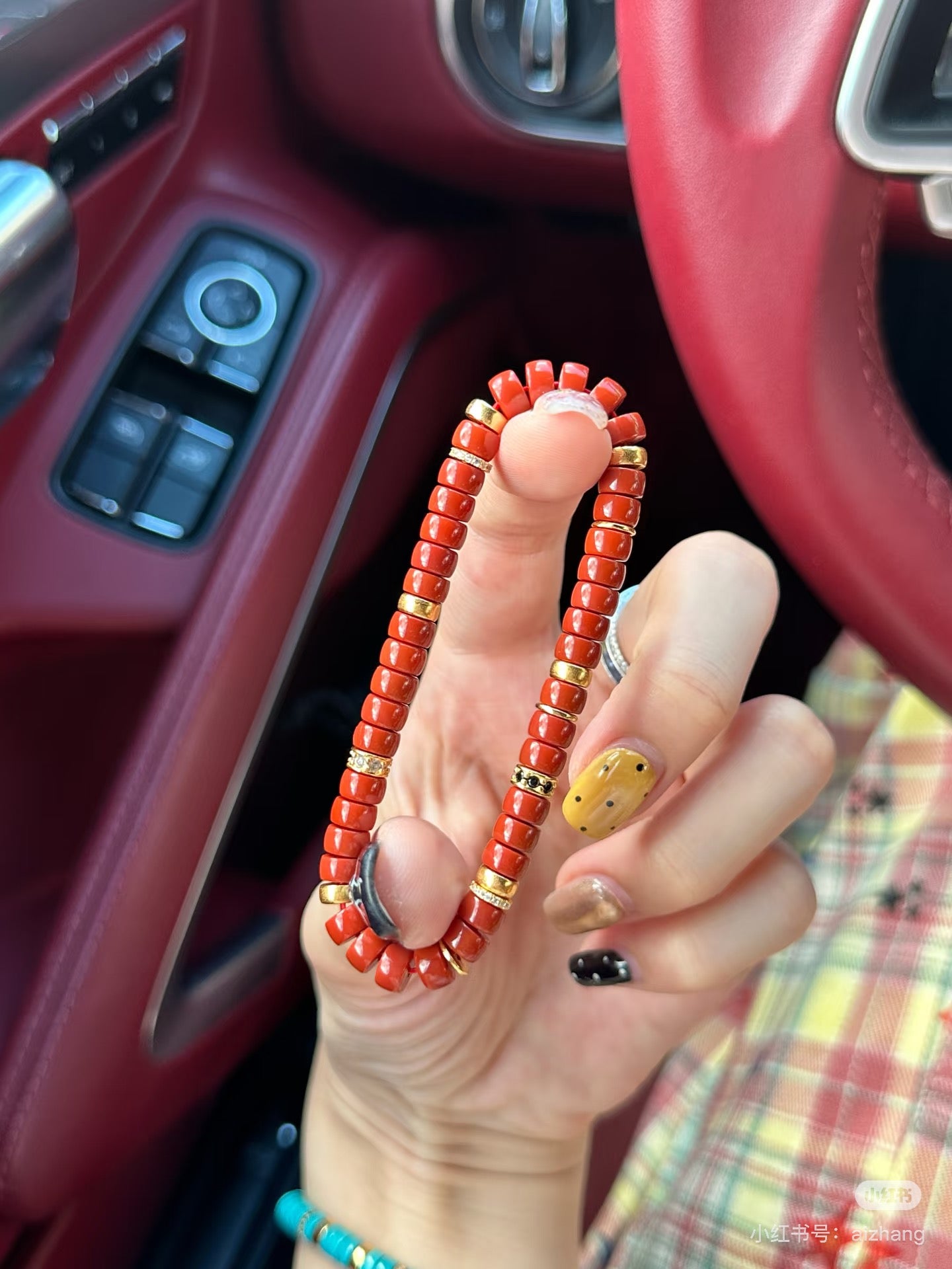 Luluqueen【♥️South red agate pills bracelet 】6mm
