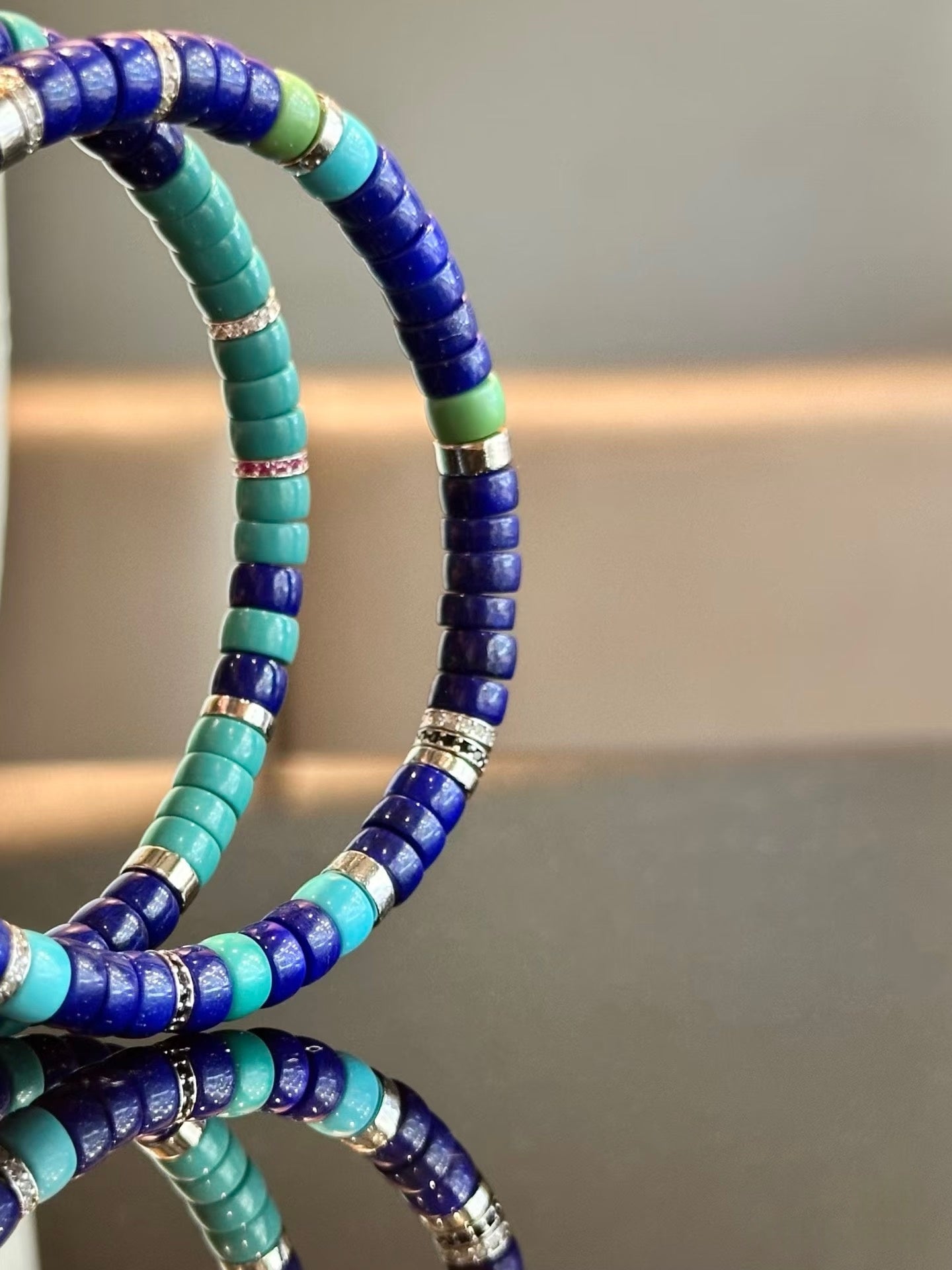 Luluqueen【🌎Lapis lazuli-turquoise earth’s color bracelet 】