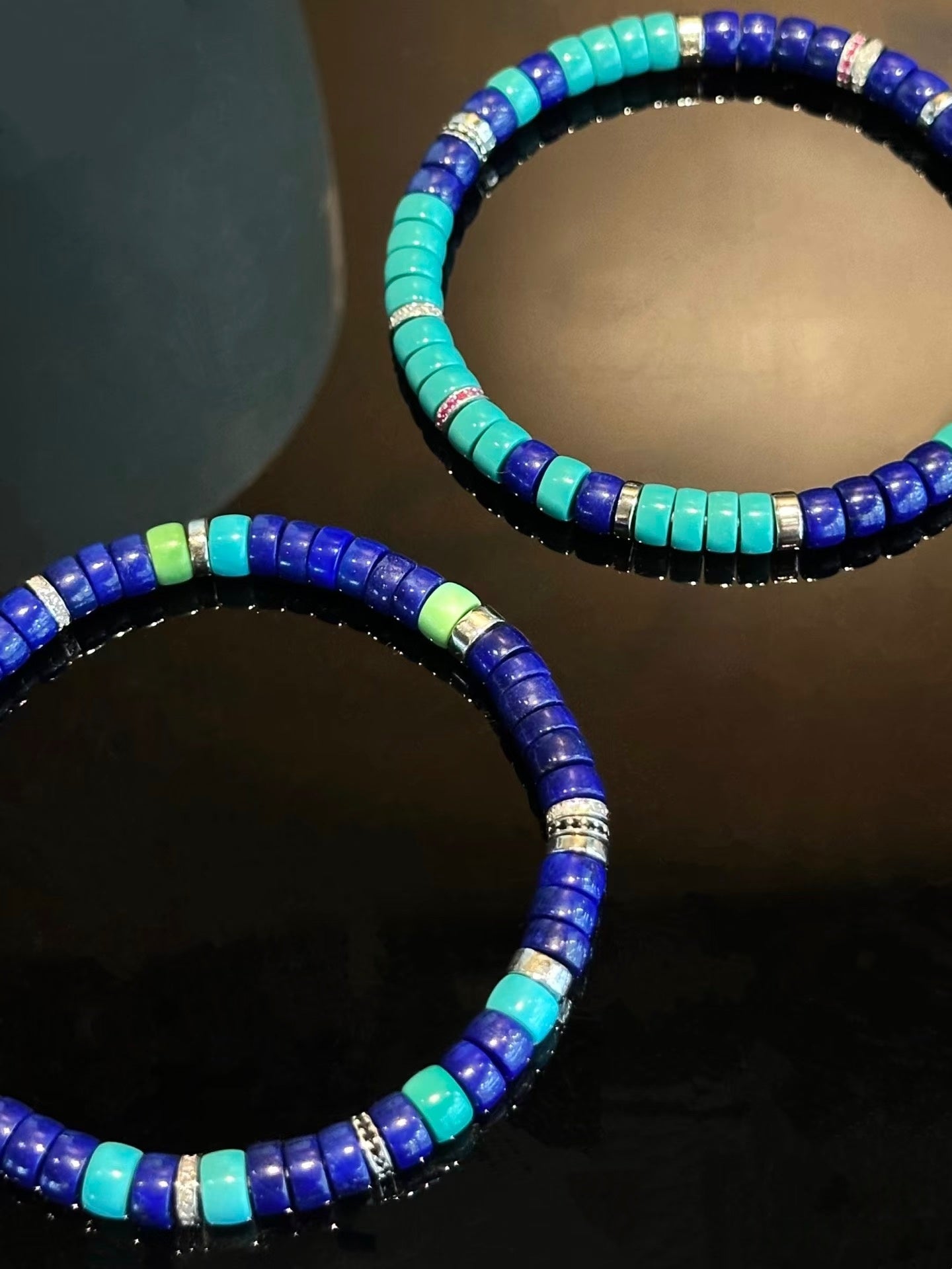 Luluqueen【🌎Lapis lazuli-turquoise earth’s color bracelet 】