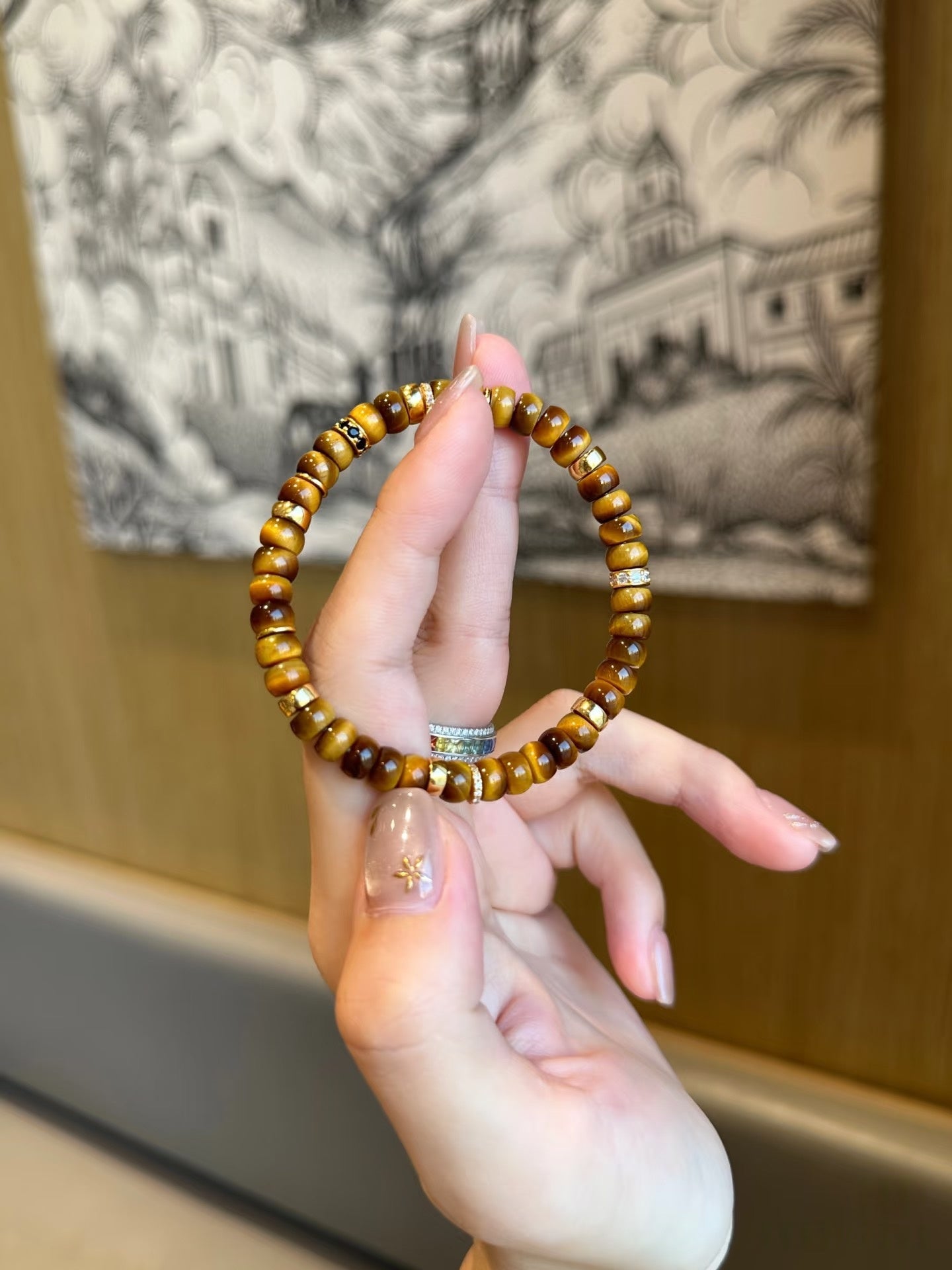 Luluqueen【🤎Tiger-eye pills bracelet 】6mm