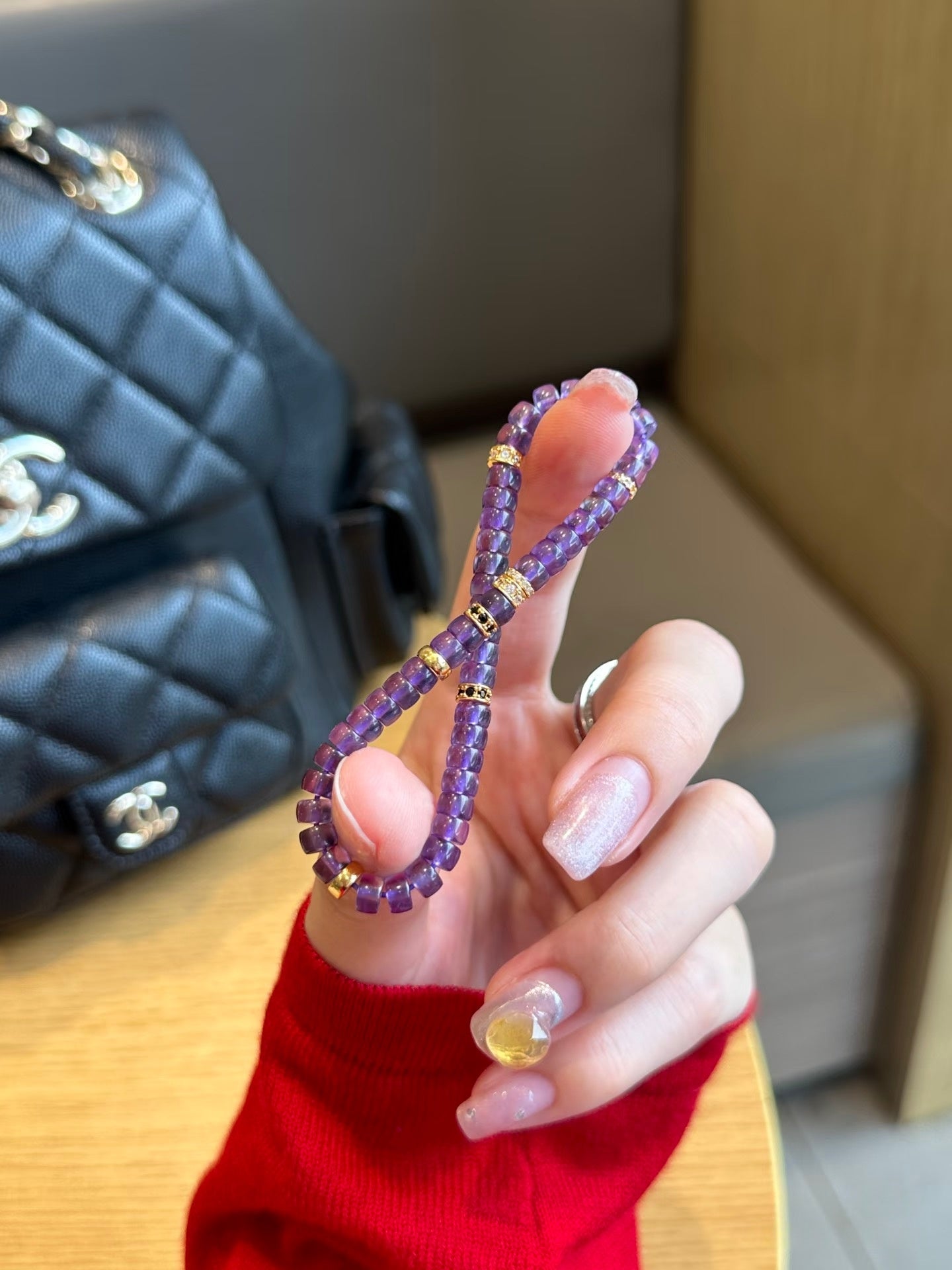 Luluqueen【💟Amethyst pills bracelet 】6mm
