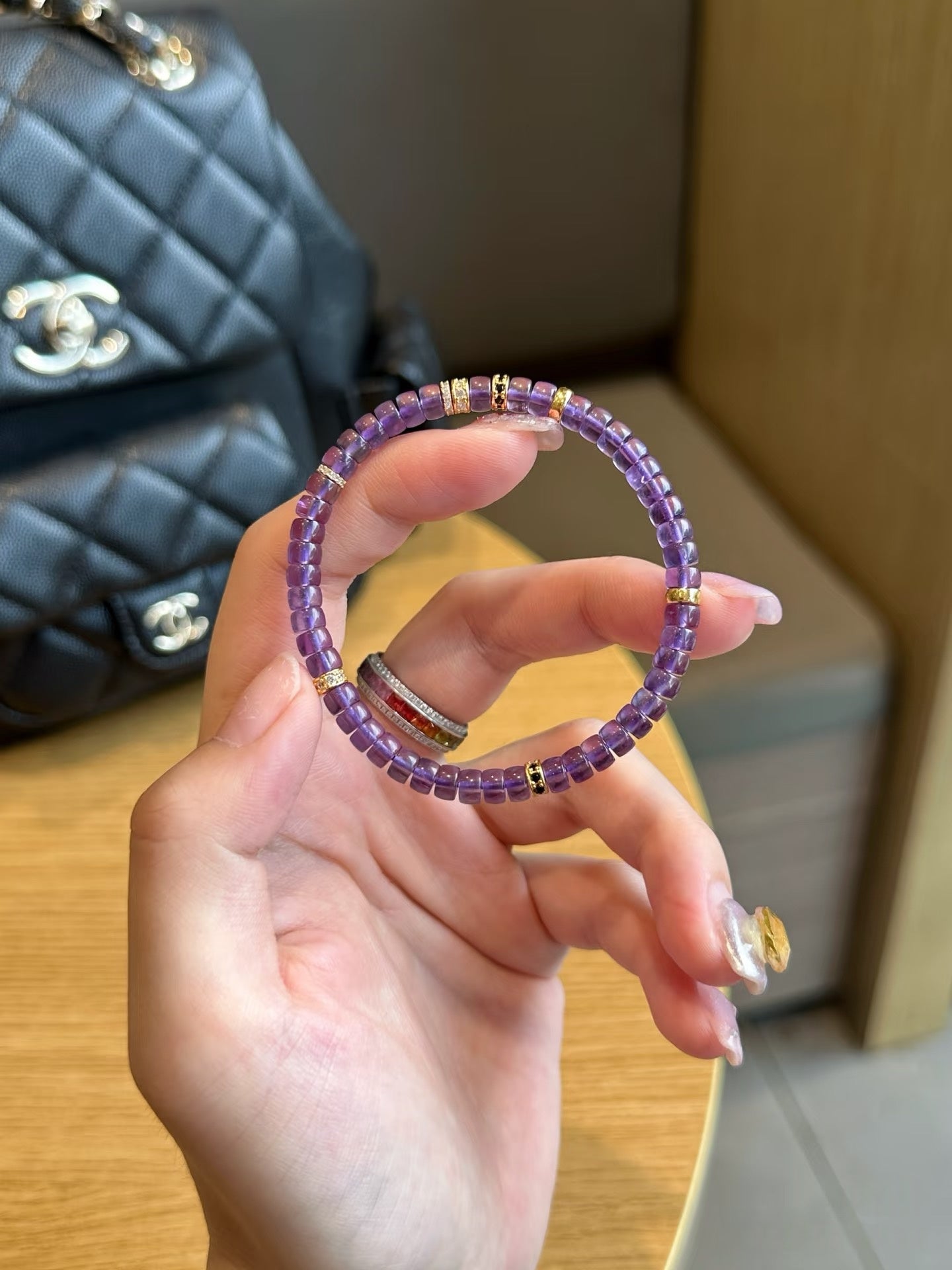 Luluqueen【💟Amethyst pills bracelet 】6mm