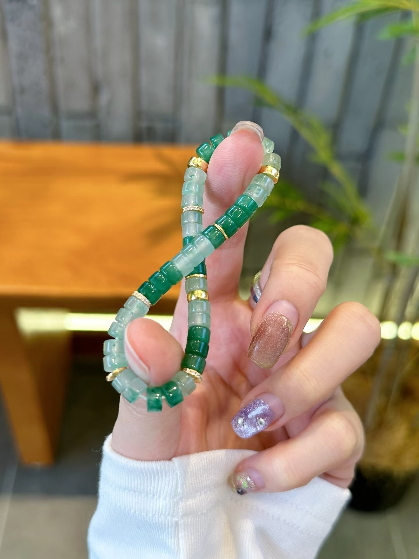 Luluqueen【🌿African jade bracelet 】6mm