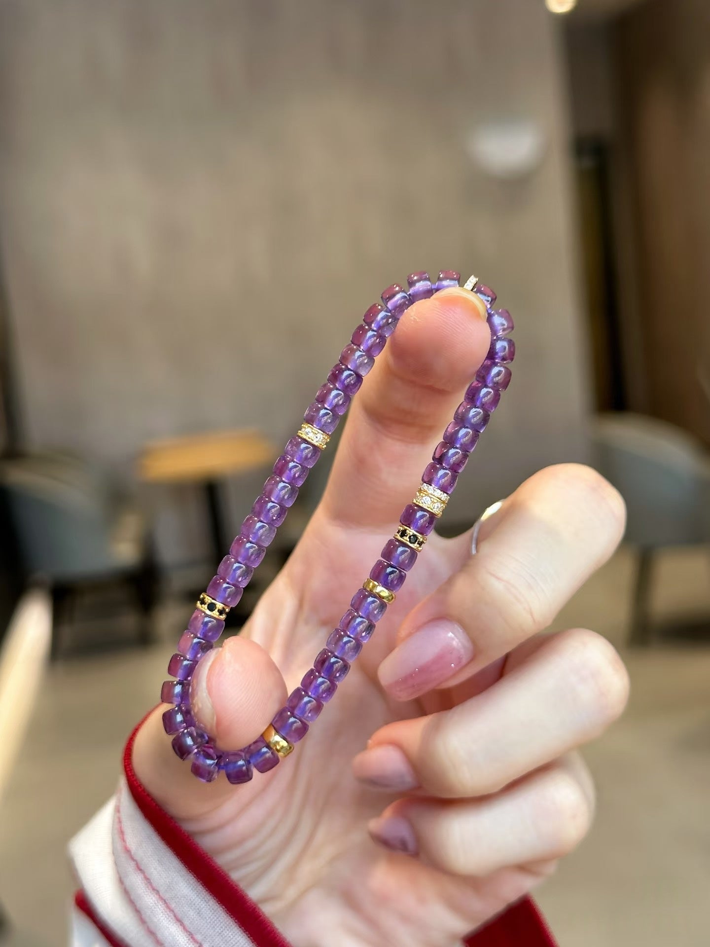 Luluqueen【💟Amethyst pills bracelet 】6mm