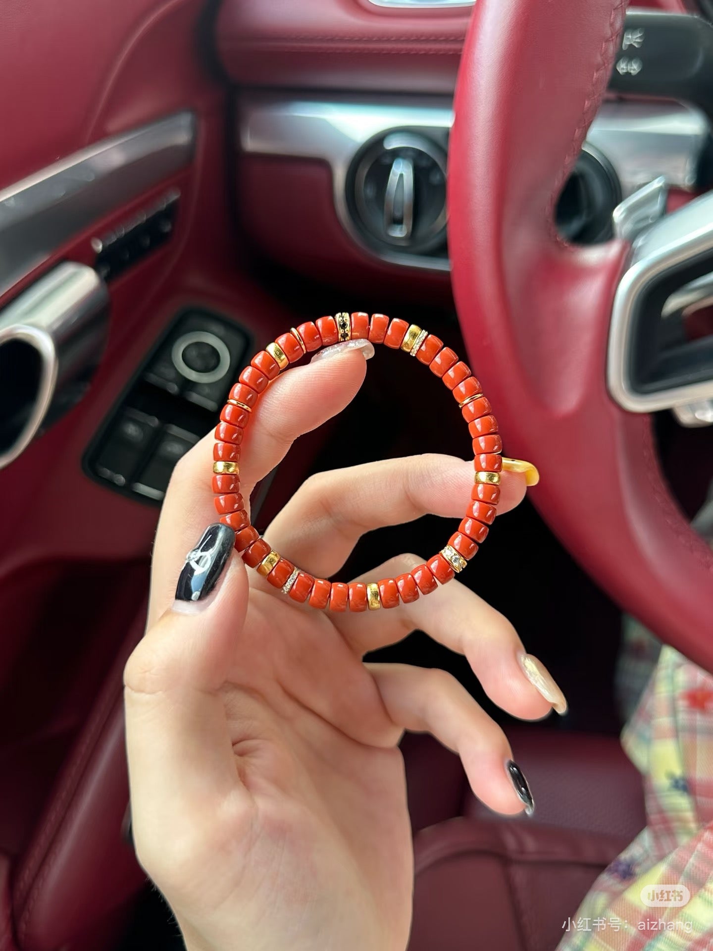 Luluqueen【♥️South red agate pills bracelet 】6mm