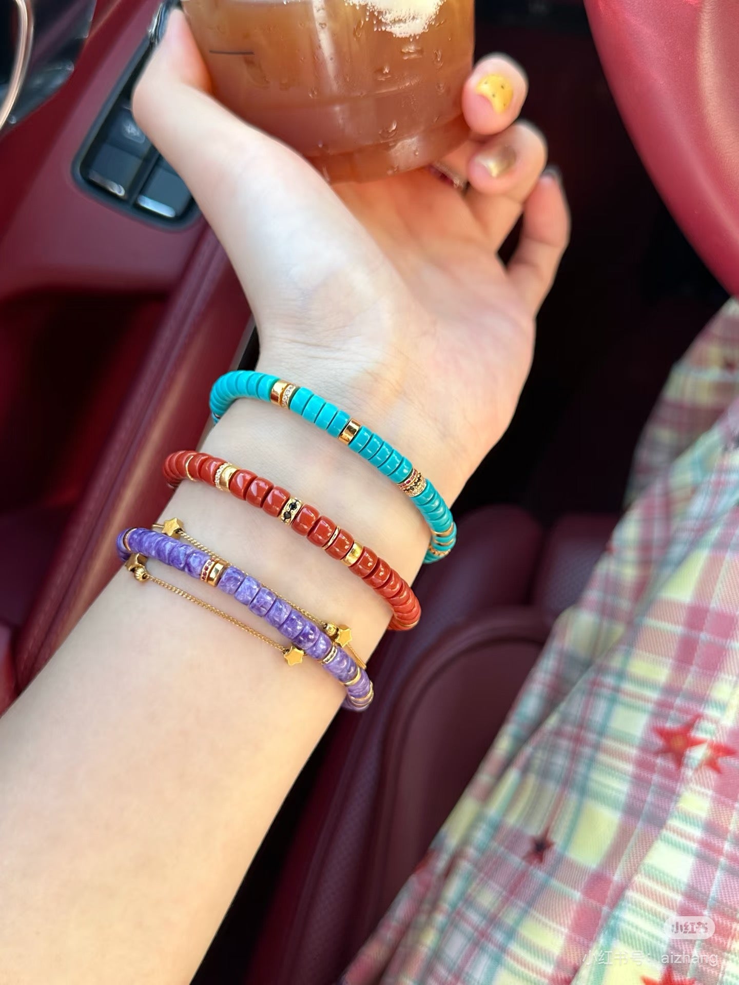 Luluqueen【♥️South red agate pills bracelet 】6mm