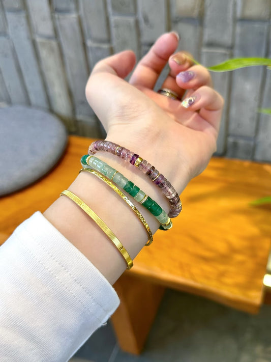 Luluqueen【🌿African jade bracelet 】6mm